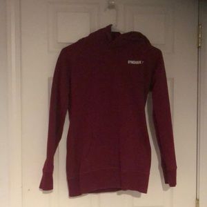 Maroon Gymshark sweatshirt